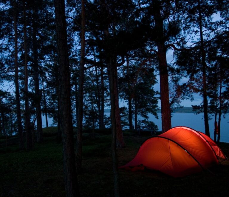 Happiness of camping with your loved once